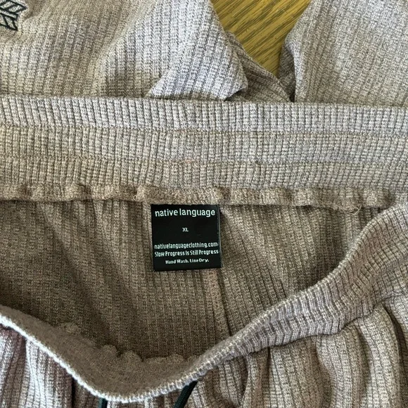 Native Language Corduroy‎ Knit Shorties Rose Gold Size XL - Picture 7 of 10